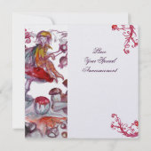 MAGISCHE FOLLET VAN BABY SHOWER VAN MUSHROMEN KAART (Achterkant)