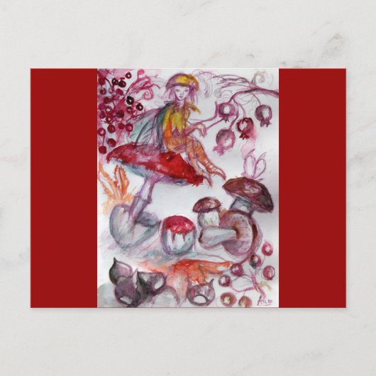 MAGISCHE FOLLET VAN MUSHROMEN BRIEFKAART (Voorkant)