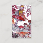 MAGISCHE FOLLET VAN PADDENSTOELEN Red White Fantas Visitekaartje (Achterkant)