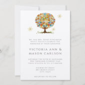 Magische Forest Circle of Love Wedding Invitations Kaart (Voorkant)