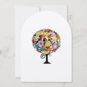 Magische Forest Circle of Love Wedding Invitations Kaart (Achterkant)