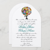 Magische Forest Circle of Love Wedding Invitations Kaart (Voorkant / Achterkant)