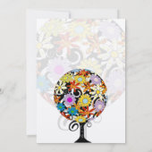 Magische Forest Circle of Love Wedding Invitations Kaart (Achterkant)