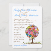 Magische Forest Circle of Love Wedding Invitations Kaart (Voorkant)