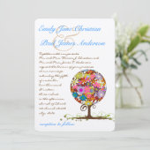 Magische Forest Circle of Love Wedding Invitations Kaart (Staand voorkant)