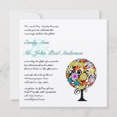 Magische Forest Circle of Love Wedding Invitations Kaart (Voorkant)