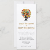 Magische Forest Circle of Love Wedding Invitations Kaart (Voorkant)