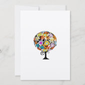 Magische Forest Circle of Love Wedding Invitations Kaart (Achterkant)