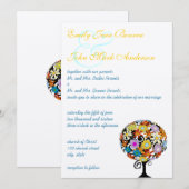 Magische Forest Circle of Love Wedding Invitations Kaart (Voorkant / Achterkant)