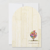 Magische Forest Circle of Love Wedding Invitations Kaart (Achterkant)