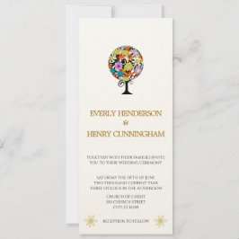 Magische Forest Circle of Love Wedding Invitations Kaart