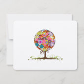 Magische Forest Circle of Love Wedding Invitations RSVP Kaartje (Achterkant)