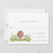 Magische Forest Circle of Love Wedding RSVP Kaart (Voorkant)