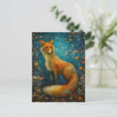 Magische Forest Fox Briefkaart (Staand voorkant)
