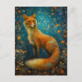 Magische Forest Fox Briefkaart (Voorkant)