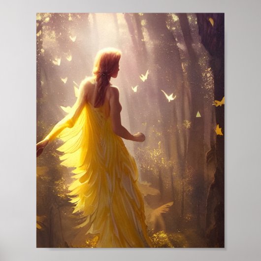 Magische Forest Friends Digital Art Poster (Voorkant)