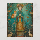 Magische Forest Lady Briefkaart (Voorkant)