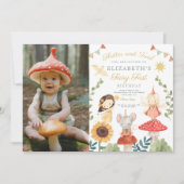 Magische foto betoverde fee eerste verjaardag kaart (Voorkant)