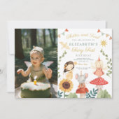 Magische foto betoverde fee eerste verjaardag kaart (Voorkant)