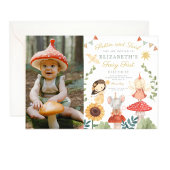 Magische foto betoverde fee eerste verjaardag kaart