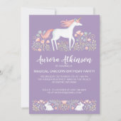 Magische Foto Eenhoorn Verjaardagsfeest Kaart (Voorkant)