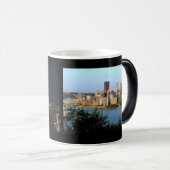 Magische Foto Mok van Pittsburgh -2 Zijde Nacht &  (Voorkant rechts)