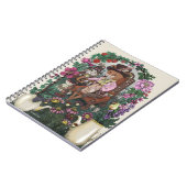 Magische Fox Mad Hatter Alice in Wonderland Art Notitieboek (Linkerzijde)