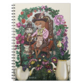 Magische Fox Mad Hatter Alice in Wonderland Art Notitieboek (Voorkant)