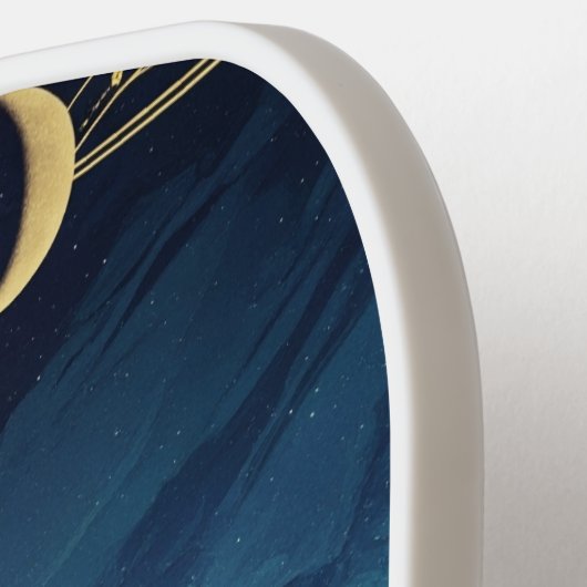 Magische Fox Pickleball Paddle - Richt op de maan (Links Detail)