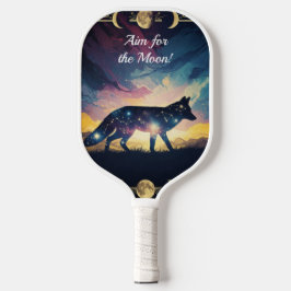 Magische Fox Pickleball Paddle - Richt op de maan