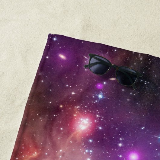 Magische galaxy Beach Towel Strandlaken (In situ)