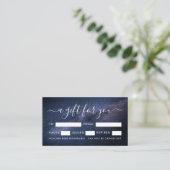 Magische galaxy Gift Certificate Cards Visitekaartje (Staand voorkant)