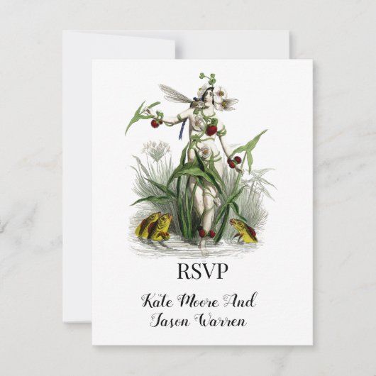  Magische Garden Wedding RSVP Kaartje (Voorkant)