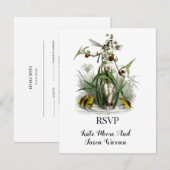  Magische Garden Wedding RSVP Kaartje (Voorkant / Achterkant)