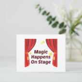 Magische gebeurt briefkaart (Staand voorkant)