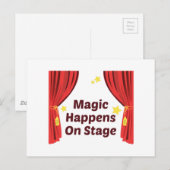 Magische gebeurt briefkaart (Voorkant / Achterkant)