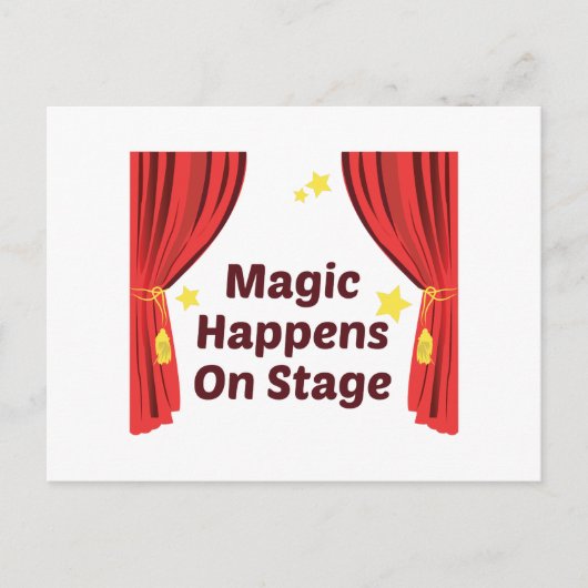 Magische gebeurt briefkaart (Voorkant)