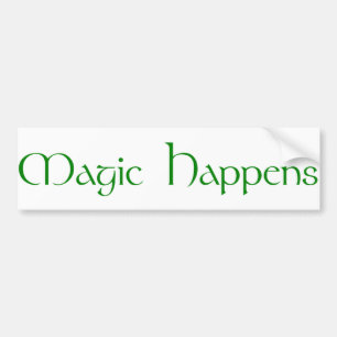 Magische gebeurt bumpersticker