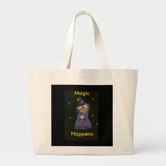 Magische gebeurt grote tote bag (Voorkant)