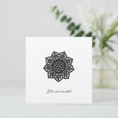 MAGISCHE GEBEURTENIS, KELTISCHE KNOOP Zwart Zilver Kaart (Staand voorkant)