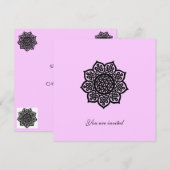 MAGISCHE GEBEURTENIS metallic goud papier Kaart (Voorkant / Achterkant)