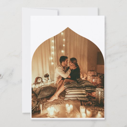 Magische gebogen 2 Foto's Kunstlandschap Weddensch Kaart (Achterkant)