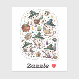 Magische Geitenvrienden Cute Fantasy Kawaii Kunst Sticker