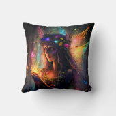 Magische gekantelde woudfantastische fantastische kussen (Achterkant)