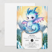 Magische Gelukkige Draak Verjaardag Kaart (Voorkant / Achterkant)