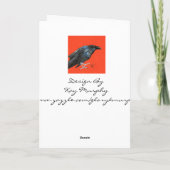 Magische, Gelukkige Valentine'sDay van de raaf Feestdagen Kaart (Achterkant)