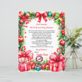 Magische gepersonaliseerde brief van de Kerstman (Staand voorkant)