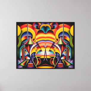 Magische Gezichten in Magische Plekken Canvas Afdruk