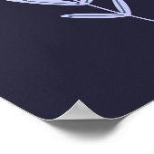 Magische Giraffe Folk Art Poster (Hoek)