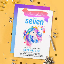 Magische Girly Kleurrijke Eenhoorn Regenboog Water